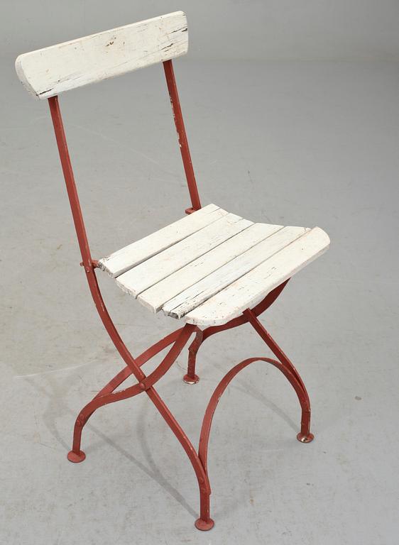 TRÄDGÅRDSSTOLAR, 4 st. 1900-tal.