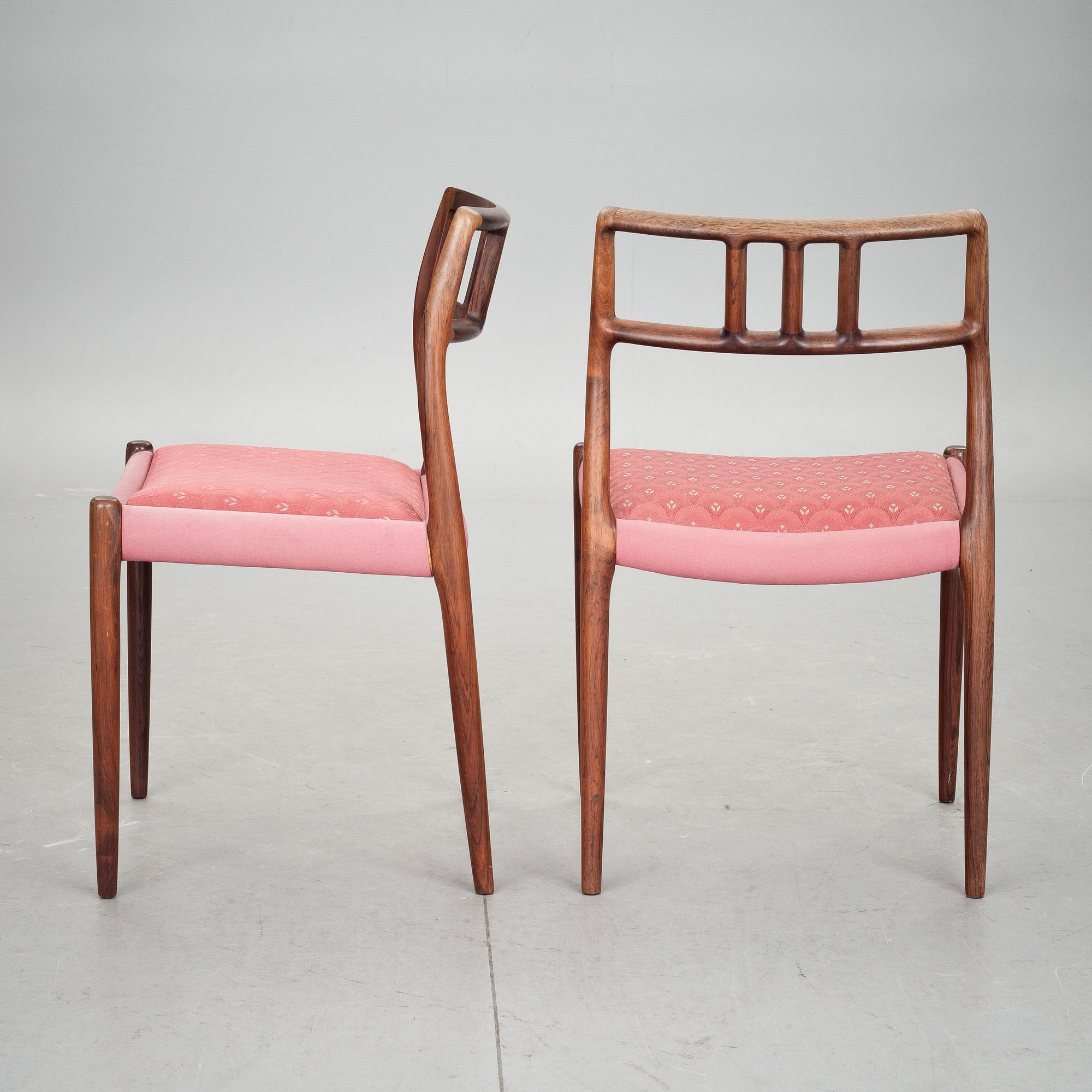 STOLAR, 4 st, J L Möller Models, Danmark, 1900-talets andra hälft.