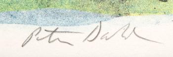 Peter Dahl, litografi signerad och numrerad 210/350.