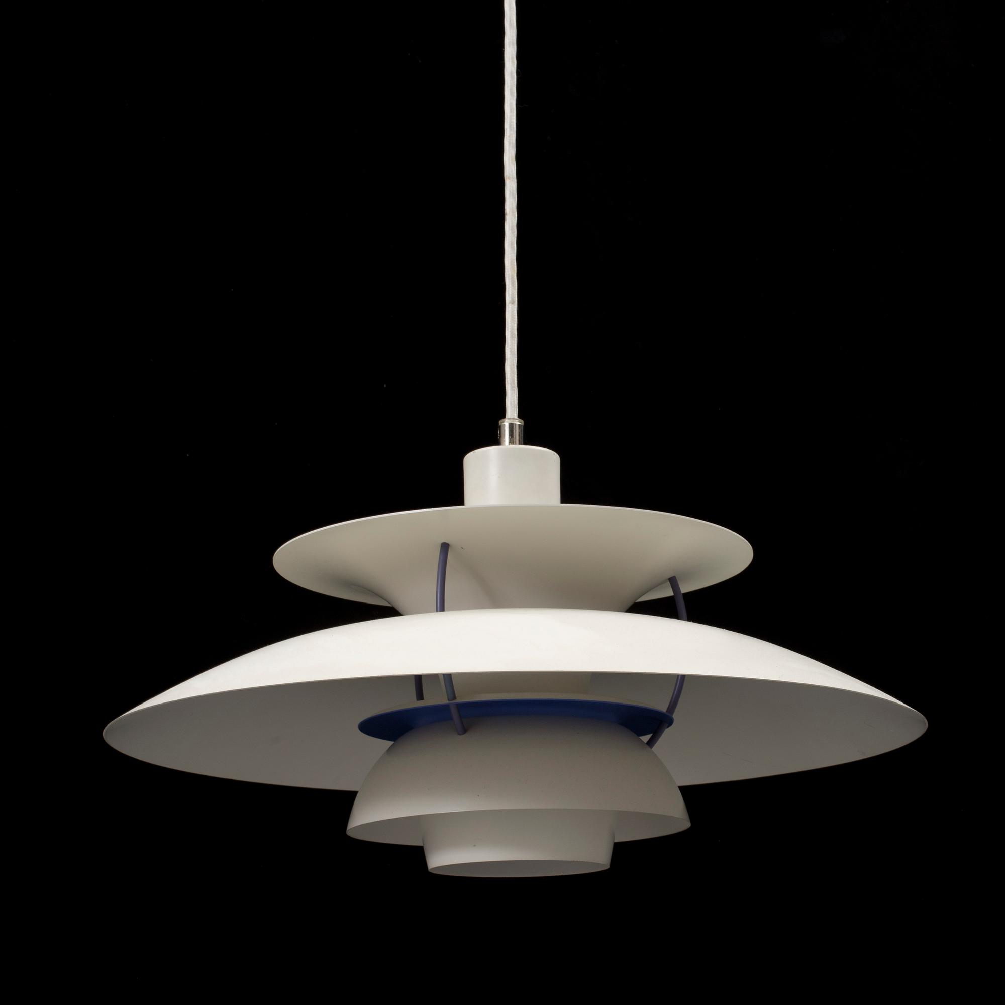 A Poul Henningsen PH5 ceiling light for Louis Poulsen, Denmark. Height ca 25 cm.