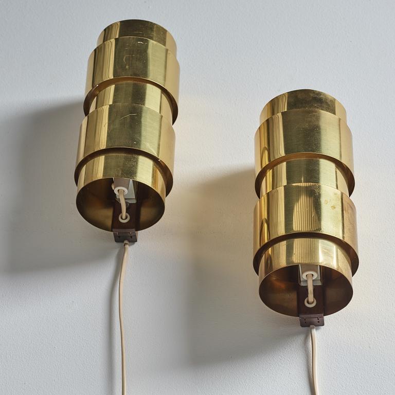 Vägglampor, ett par, "Aristokrat", Fröseke AB Nybrofabriken, 1960-tal.