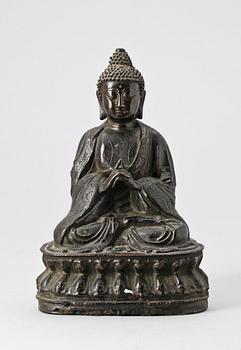 BUDDHA, brons, sydöstra Indien.