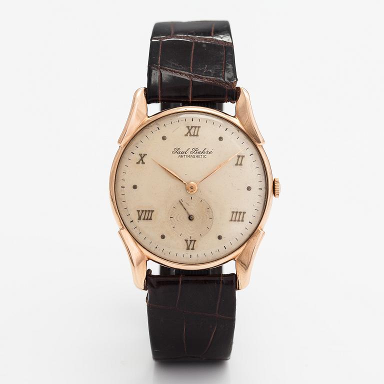 Paul Buhre, wristwatch, 34 mm.