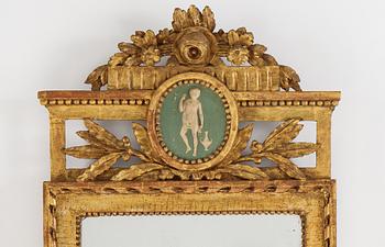 A Gustavian mirror, end of the 18th Century.