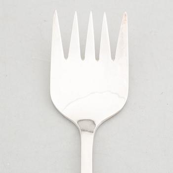 Anders Ericsson, salad utensils, silver, Kristianstad 1969.