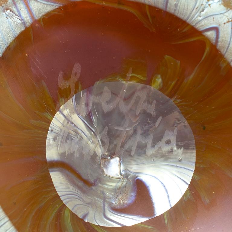 An early 20th Century glass vase from Loetz, Austria.