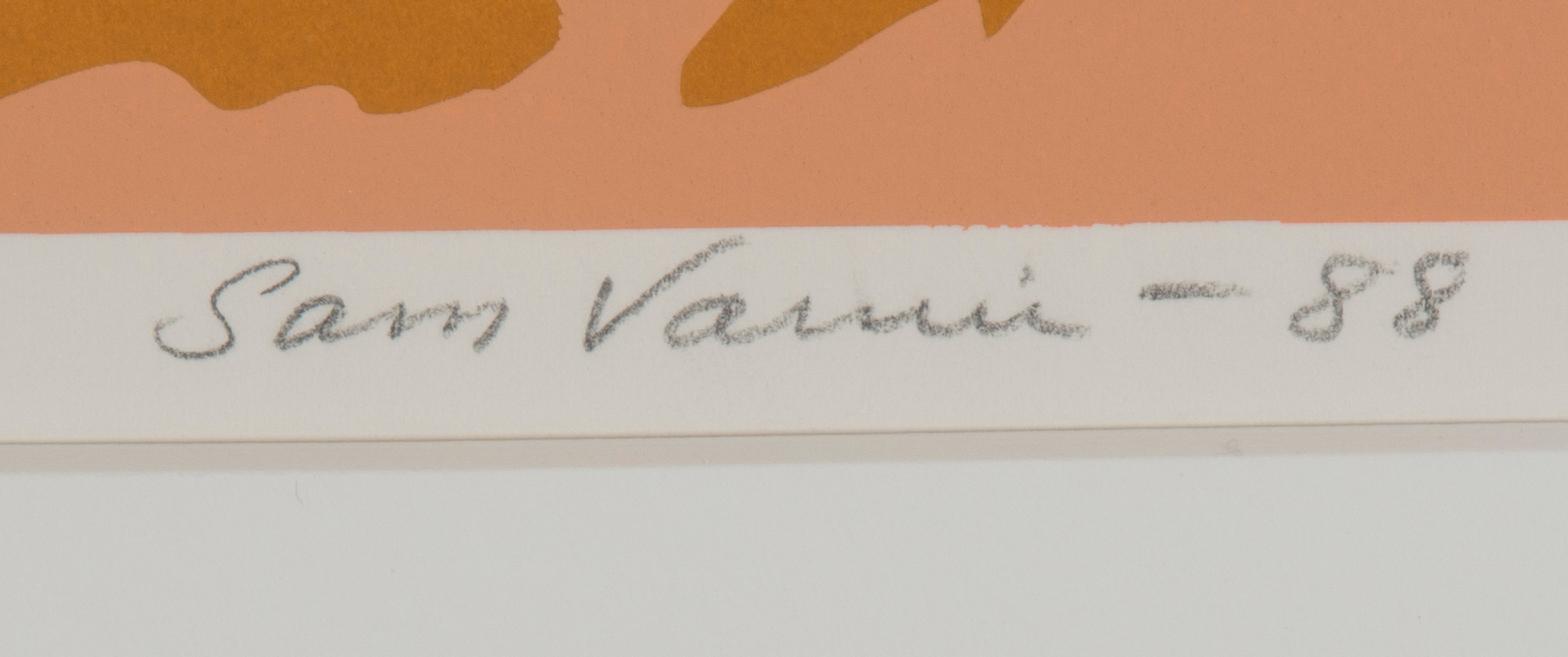 SAM VANNI, serigrafi, signerad, daterad -88 och numrerad 2/75.