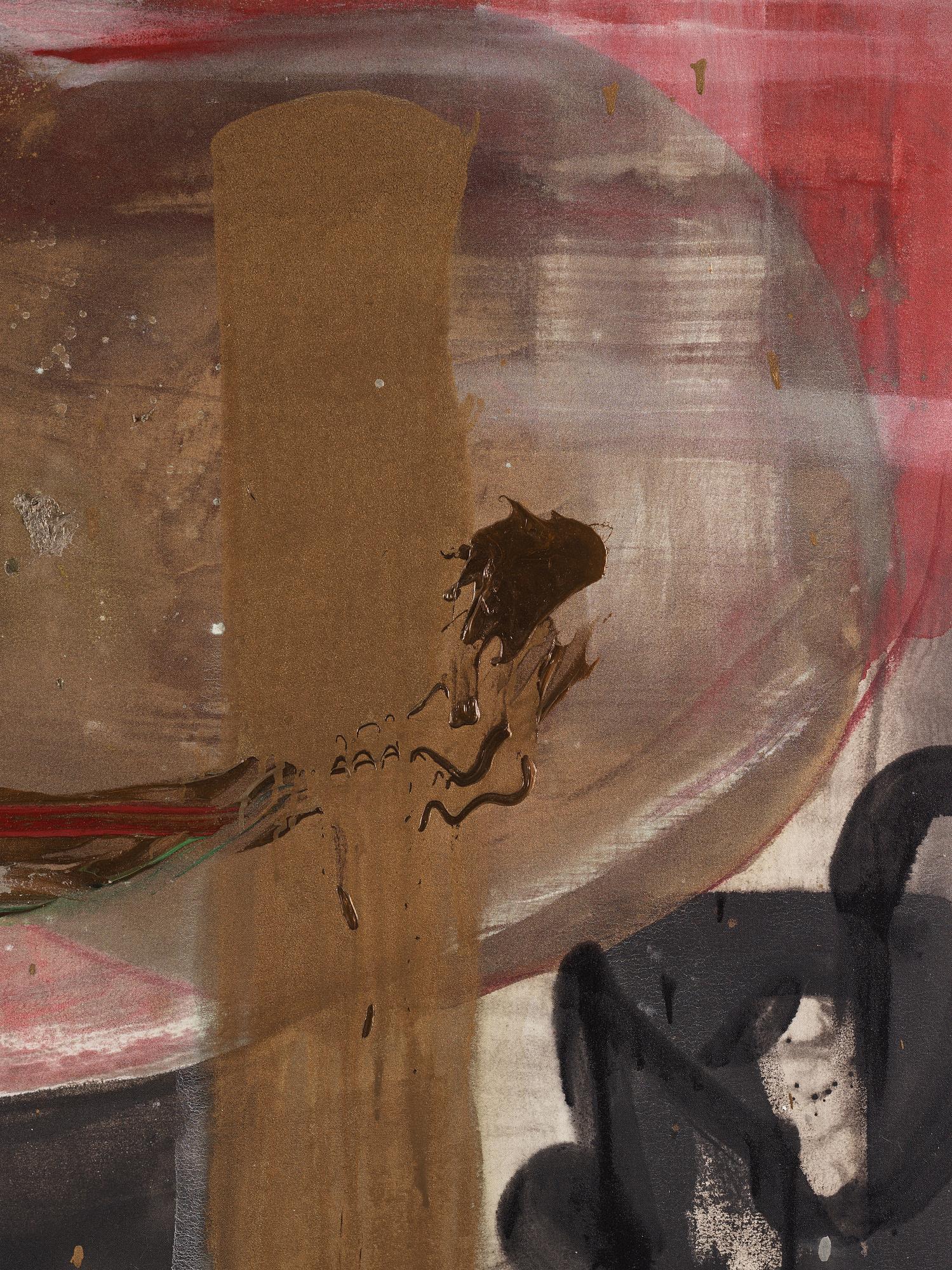 Stephen Mueller, signerad och daterad 1987 a tergo. Akryl på duk.