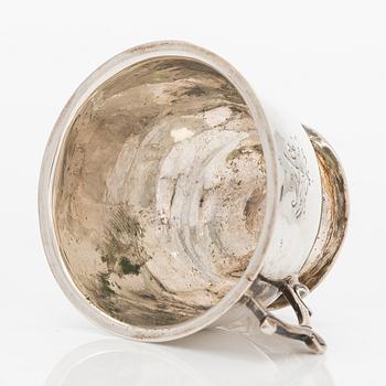 An 18th-century silver brandy cup from Arboga, Sweden 1777.