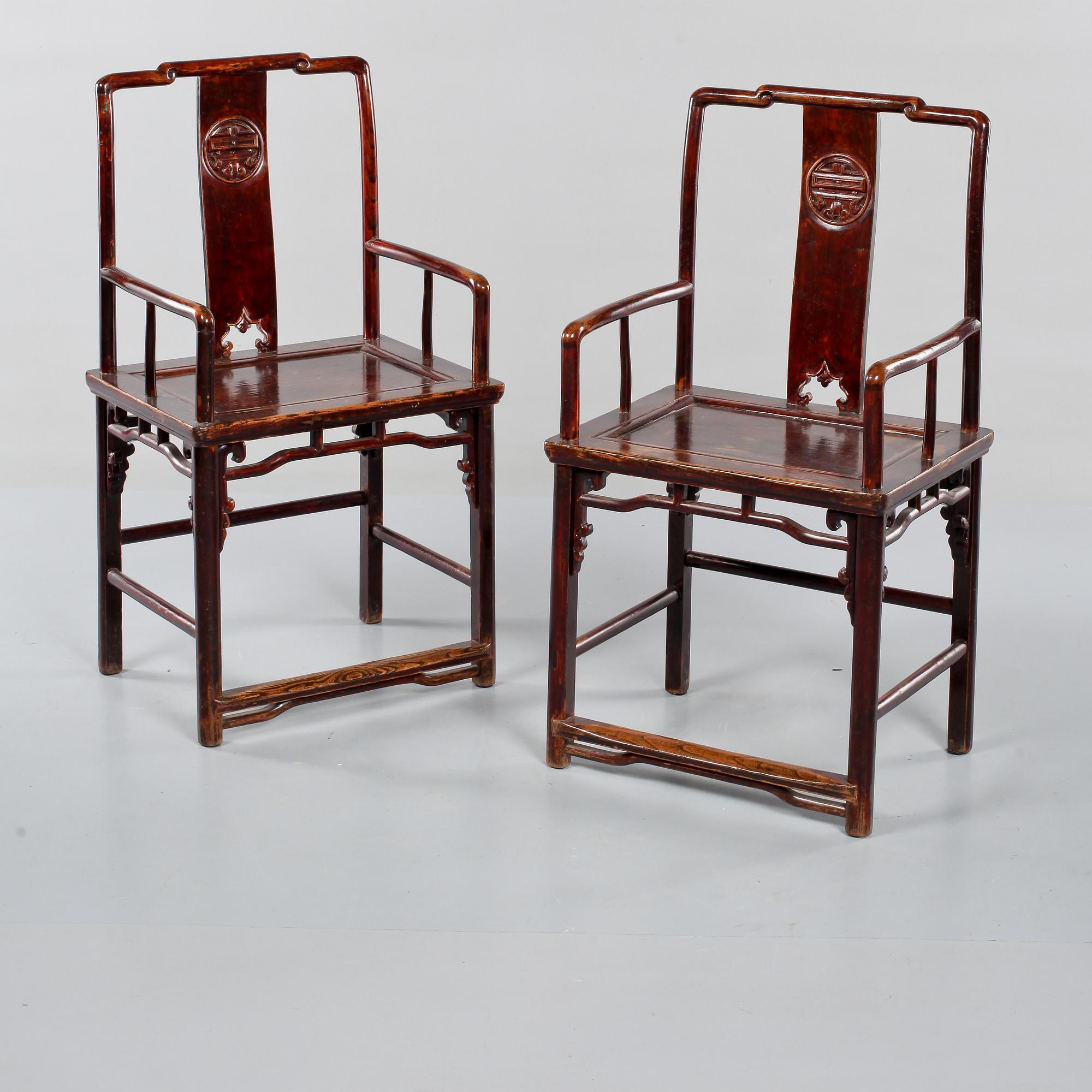 STOLAR, ett par, Shanxi, Kina, omkring 1900.