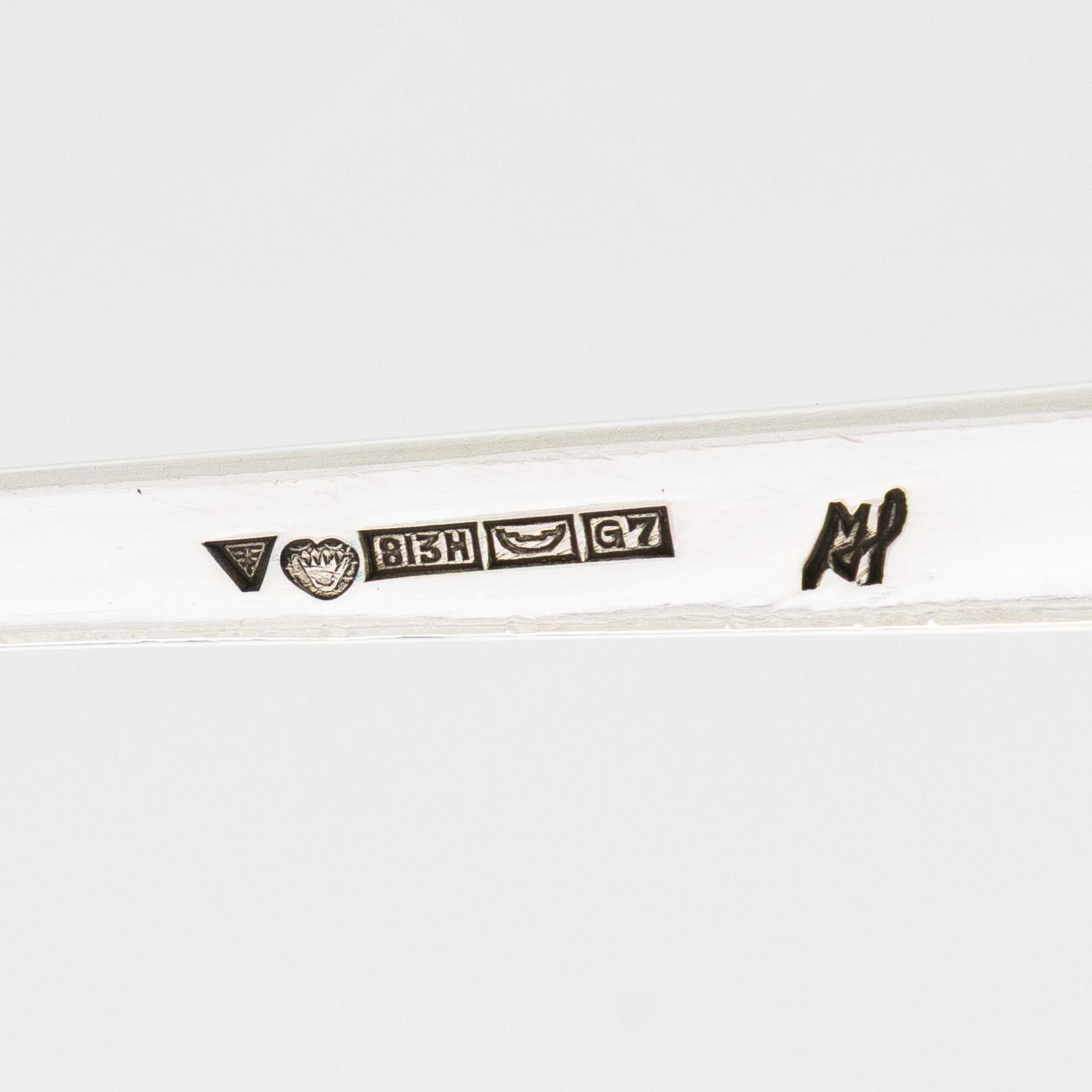 Mauno Honkanen, Sauce bowl with ladle, silver and rosewood, Tillander, Helsinki, 1958 and 1960.