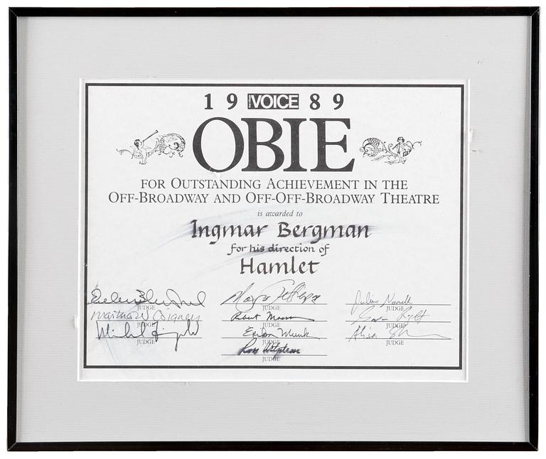 AN AWARD,