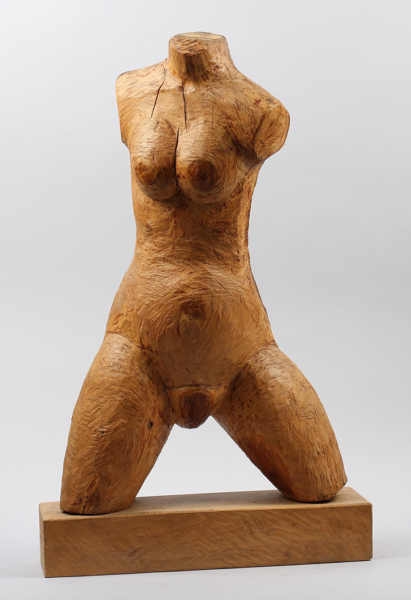 OKÄND KONSTNÄR, träskulptur. Enl. uppgift Adam Jäderås.