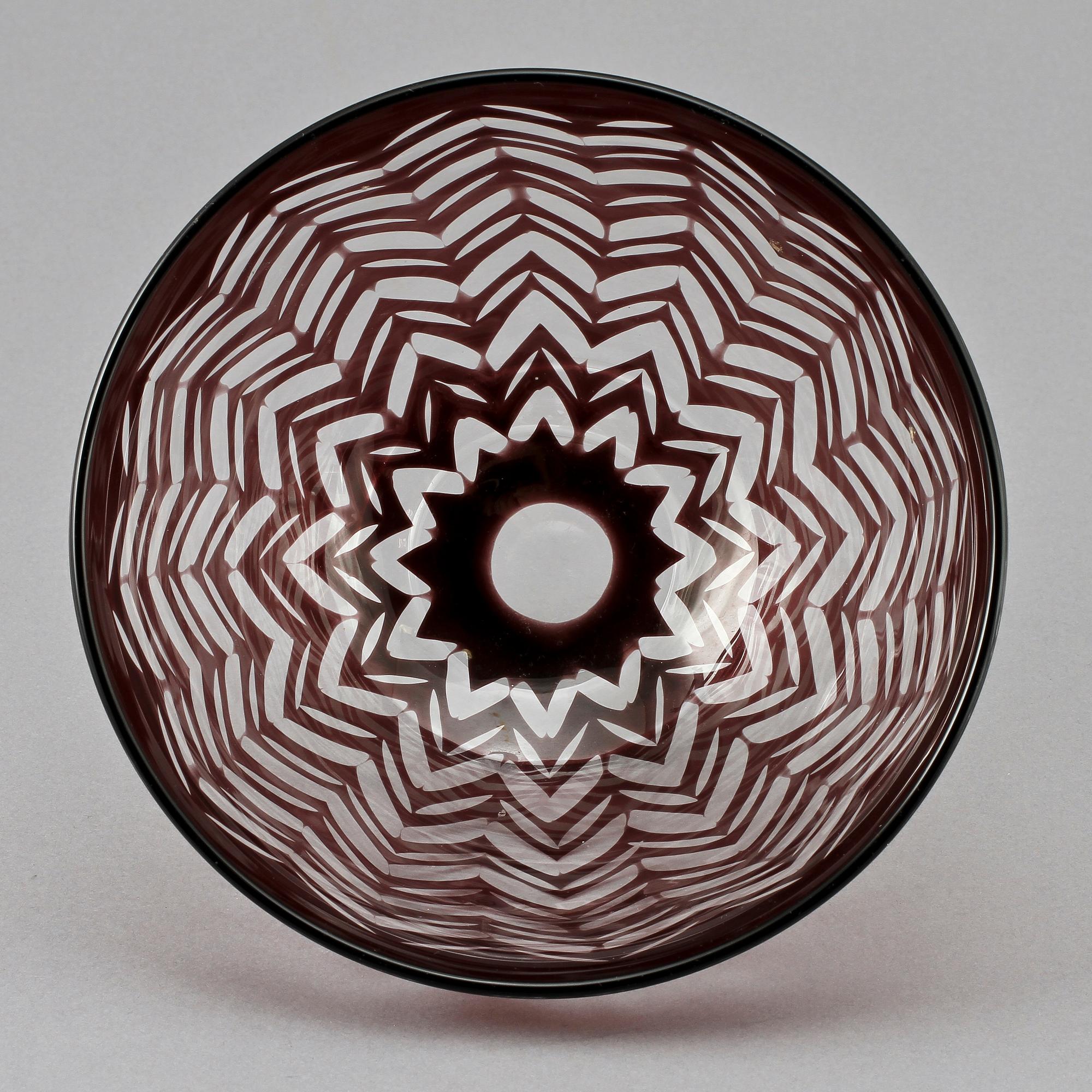 SKÅL, glas, Edvald Hald, Orrefors.