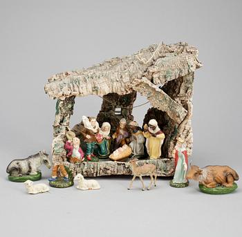 JULKRUBBA med FIGURER, 1900-tal.