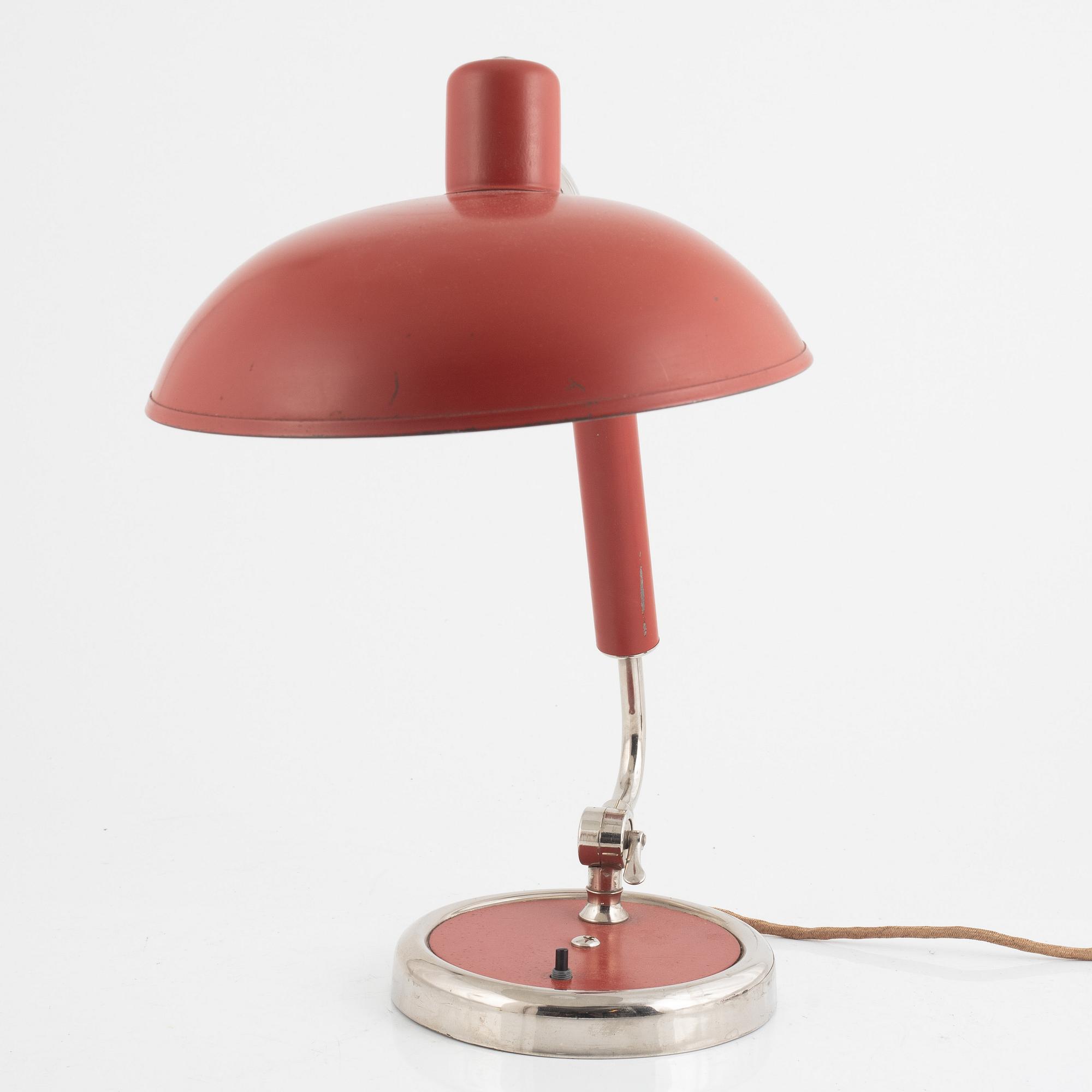 Christian Dell, a table lamp, model 6632, Kaiser Idell, 1930's.