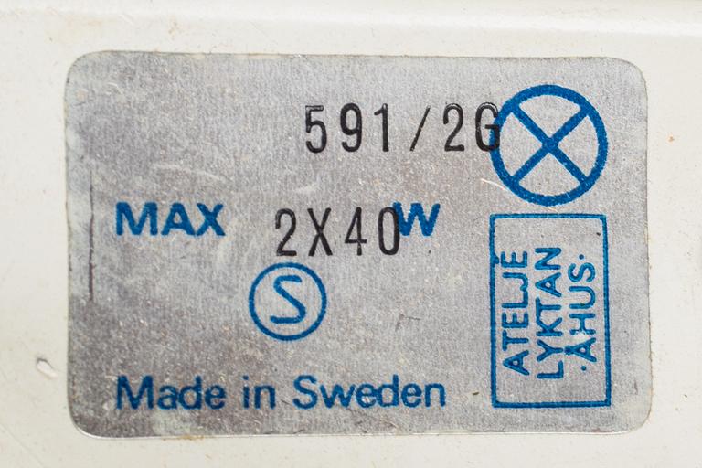 GOLVLAMPA, modell 591 Simris/Olympia, kallad "Stekpannan", Anders Pehrson, Ateljé Lyktan, Åhus.