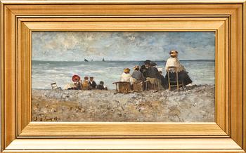 ALEXANDRE DEFAUX, olja på duk, sign och dat 1871, även a tergo.