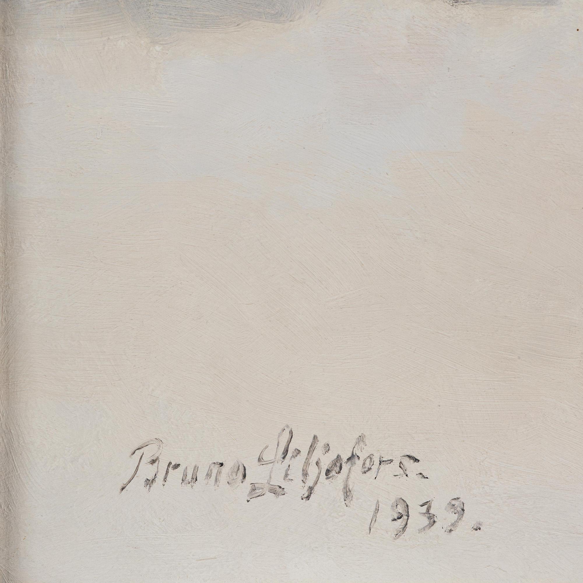 Bruno Liljefors, Fox in a winter landscape.