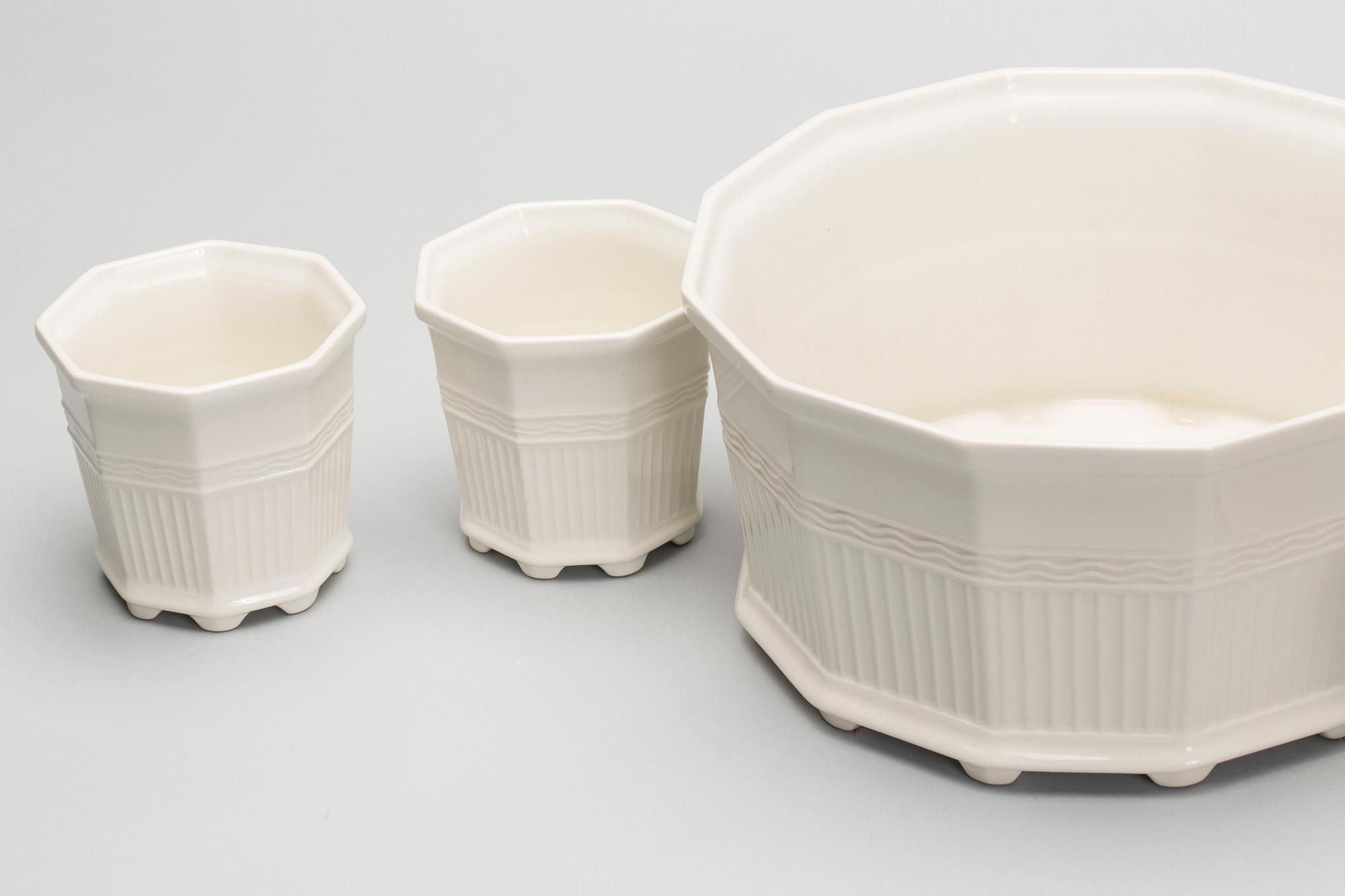 YTTERFODER, porslin, 3+1 st, "Waldemarsudde", Prins Eugen, Gustavsberg.