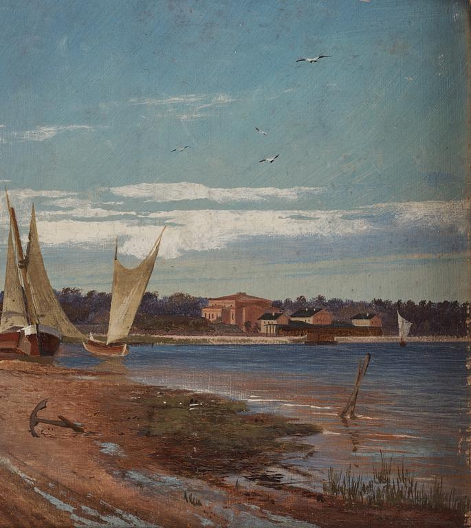 Alexander Borsow, oil on panel, signed and dated -87.