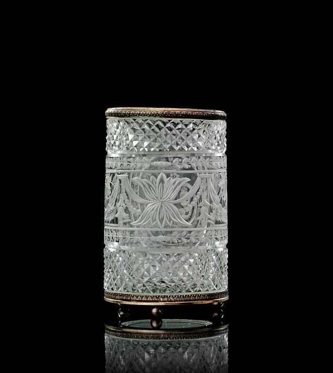 BÄGARE, glas. Ryssland, sent 1700-tal.