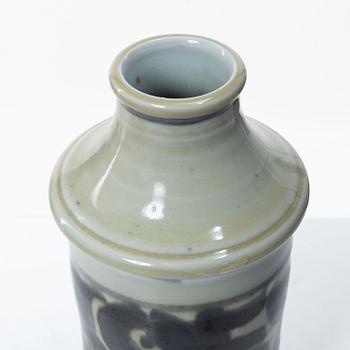 Lisa Larson, A stoneware bowl dish and a vase, Gustavsberg.