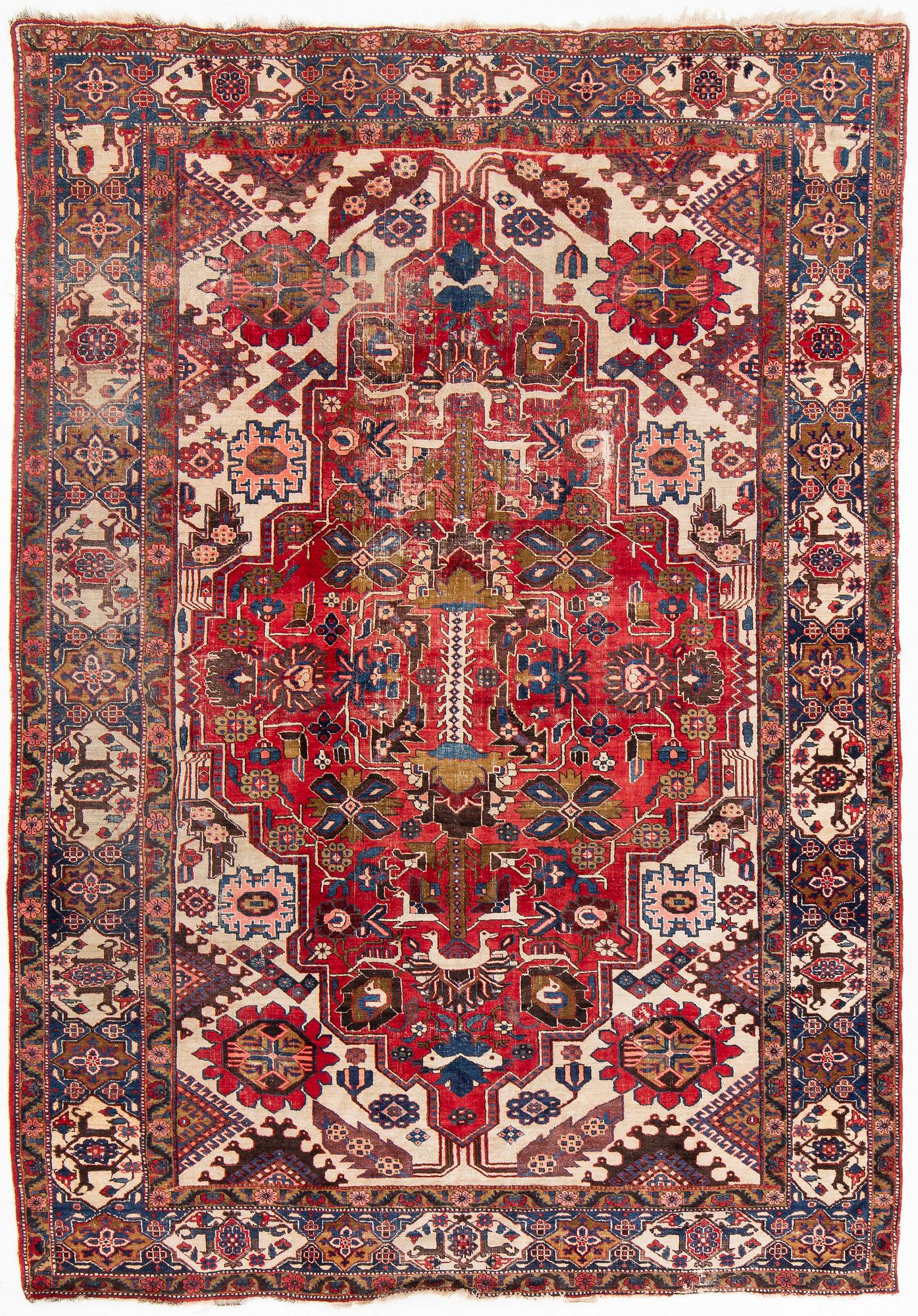 Carpet, Heris, antique, 350 x 245 cm.