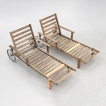 Elsa Stackelberg, a pair of sun loungers, Fri Form, Edsbruk, second half of the 20th Century.