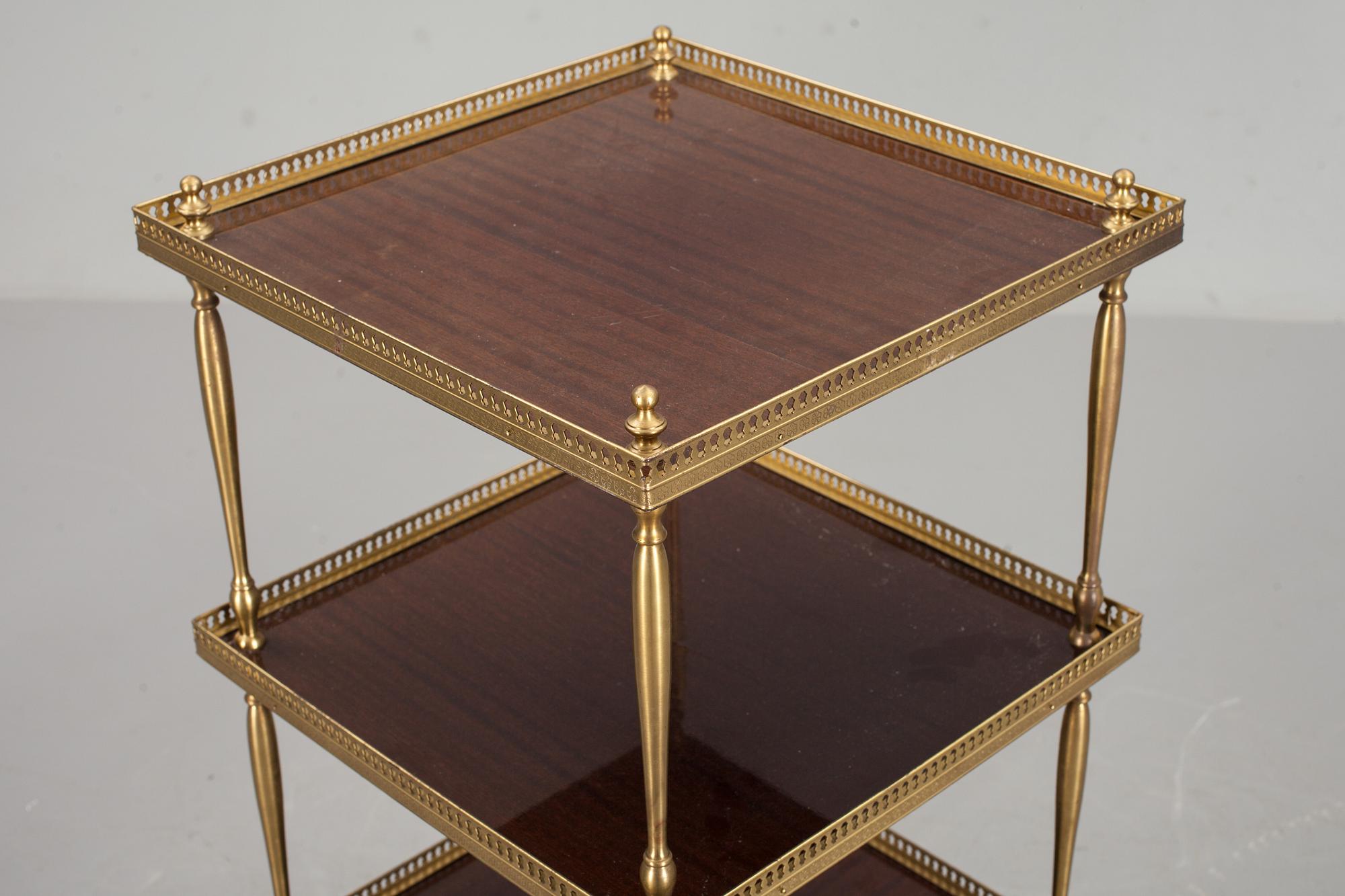 ETAGERE/HÖRNBORD, gustaviansk stil, 1900-talets andra hälft.