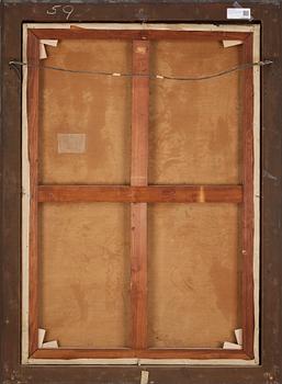 HARRINGTON MANN. Olja på pannå. Sign Harrington Mann o dat 1935.