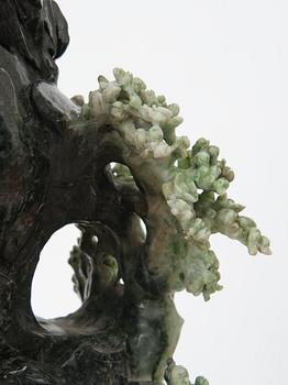 SKULPTUR, jade. Kina, 1900-talets första hälft.