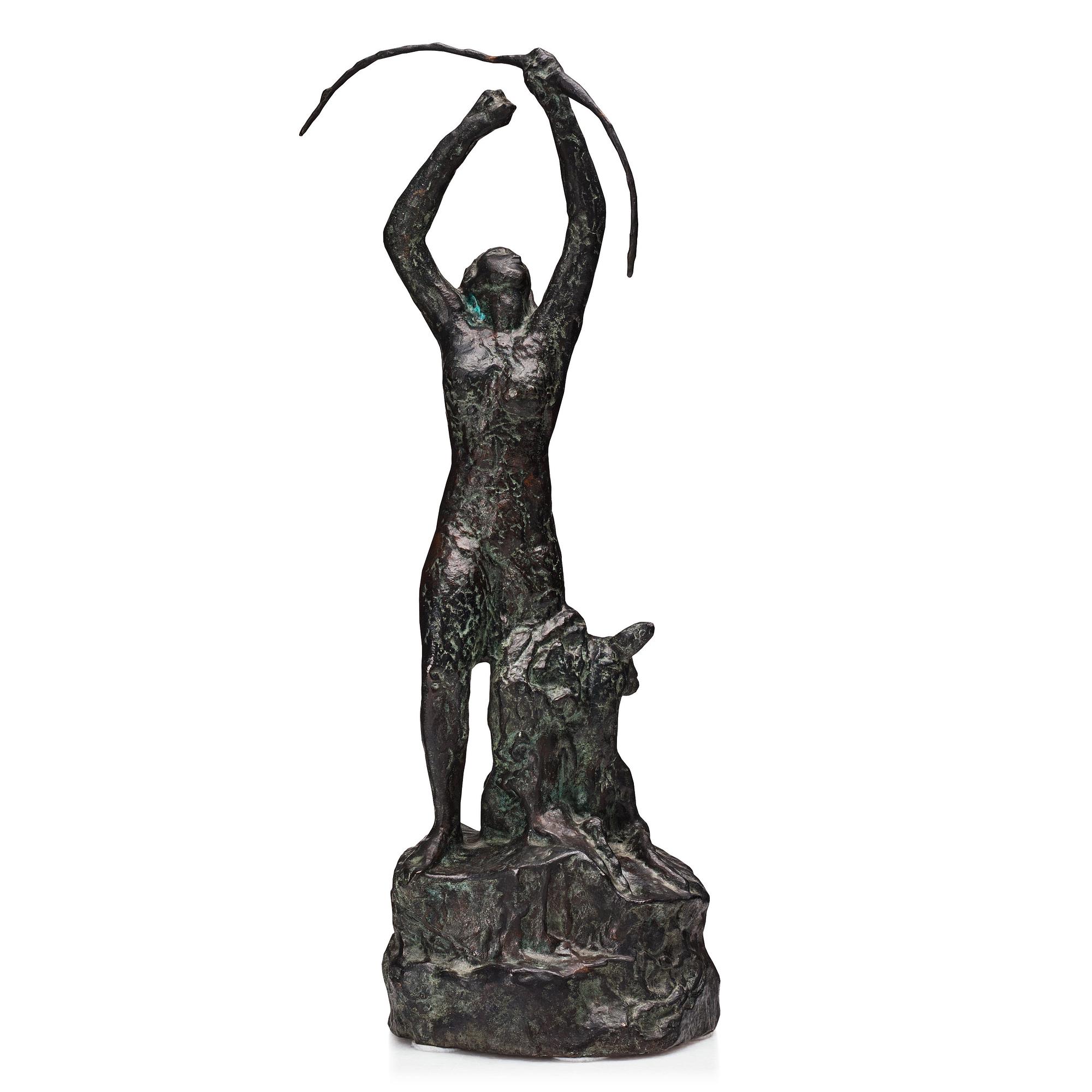 CARL FRISENDAHL, bronze sculpture, signed C. Frisendahl.