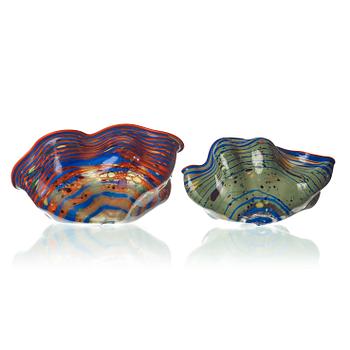 Dale Patrick Chihuly, a 2 pcs glass sculpture, Seattle, USA 1983.
