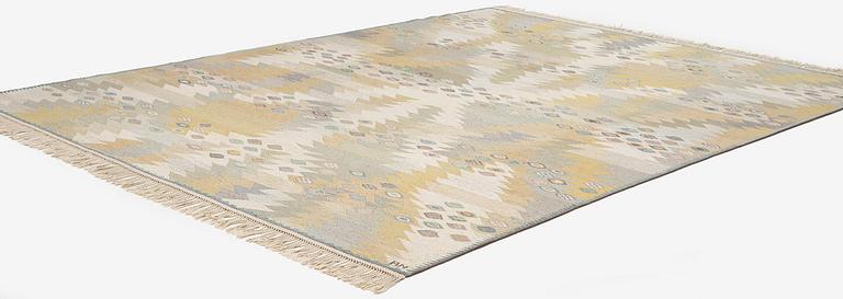 Barbro Nilsson, a 'Tånga ljus' carpet, tapestry weave, c. 319 x 238 cm, signed AB MMF BN.