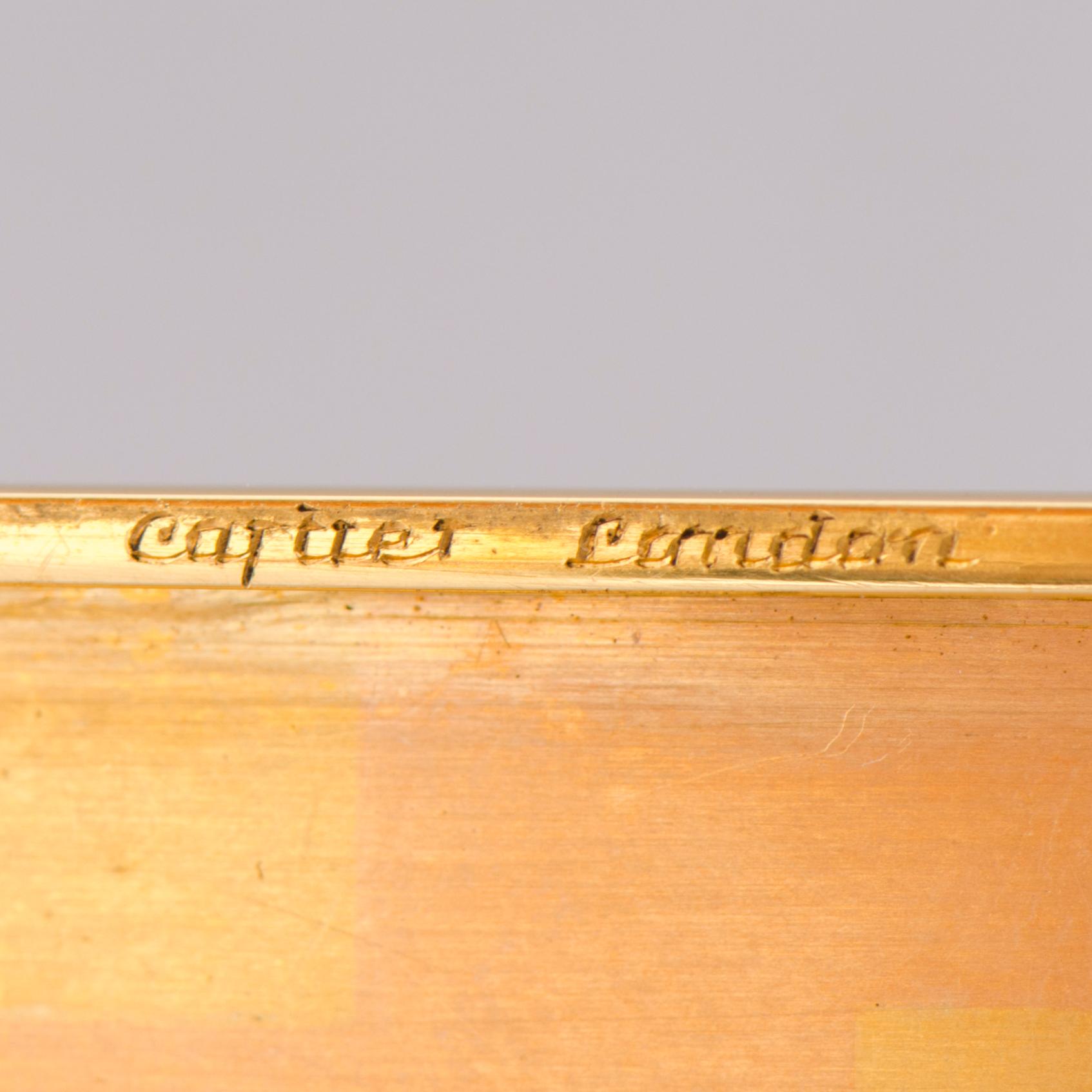 Cartier, RASIA, 18K puna- ja keltakultaa. Cartier Lontoo 1936.