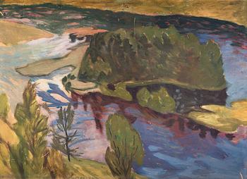 17. Helmer Osslund, "Niporna i Ångermanälven" (Sandbanks in the Ångerman river).