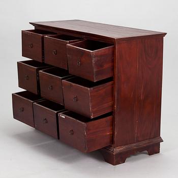 A mahogany chest of drawers, 21st century.