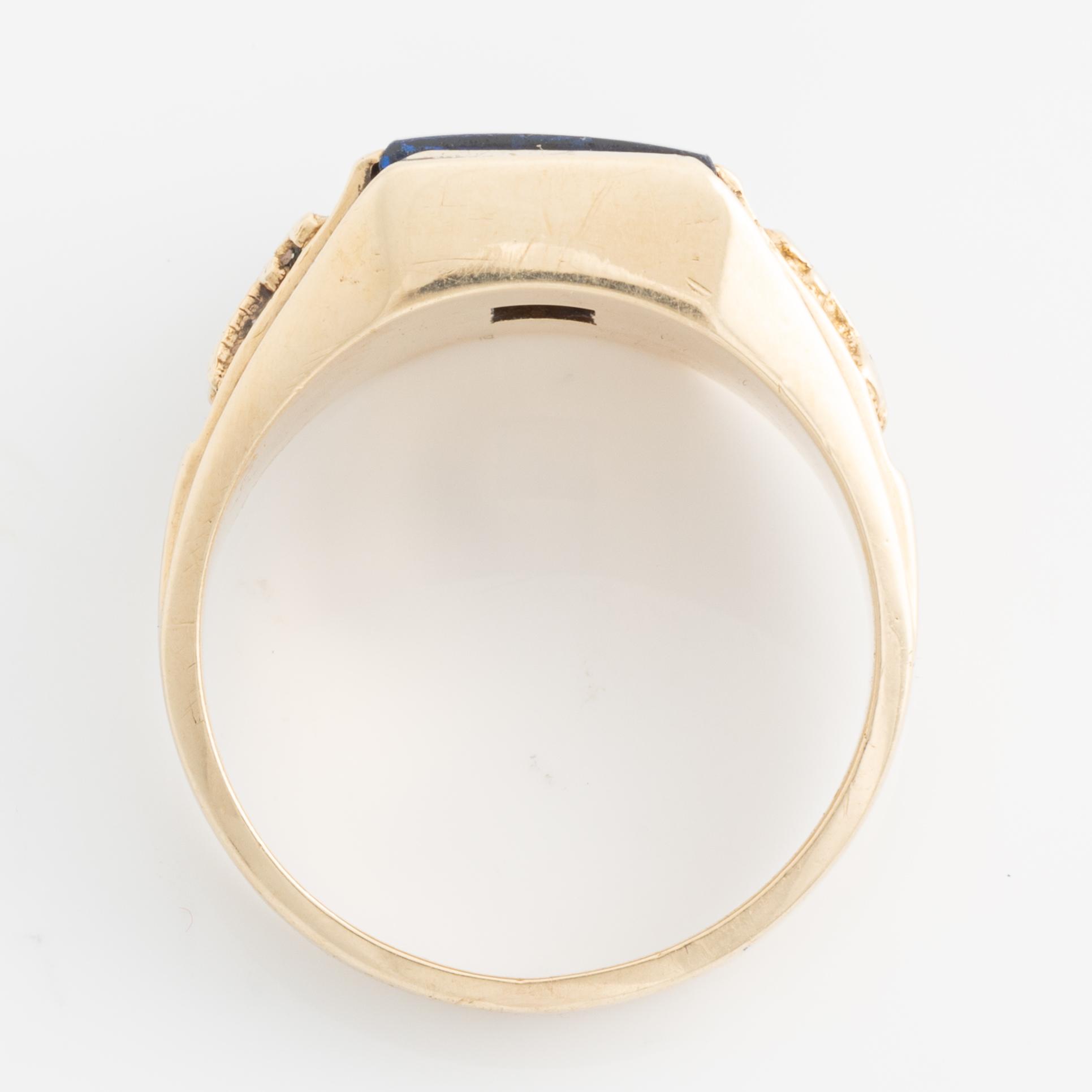 Ring Freemason ring, 10K gold.