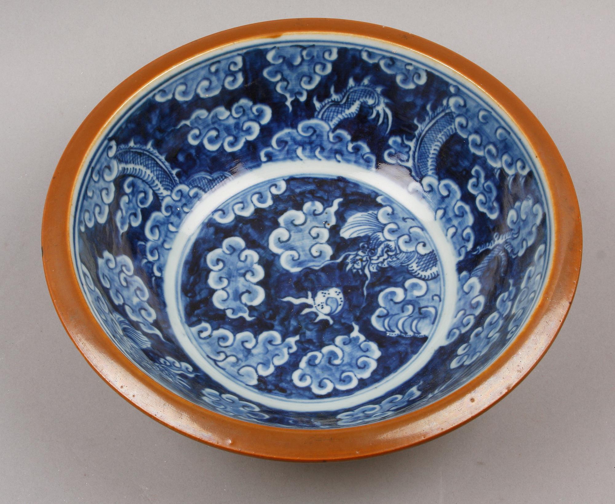 SKÅL, porslin, Kina, 1800-talets slut.