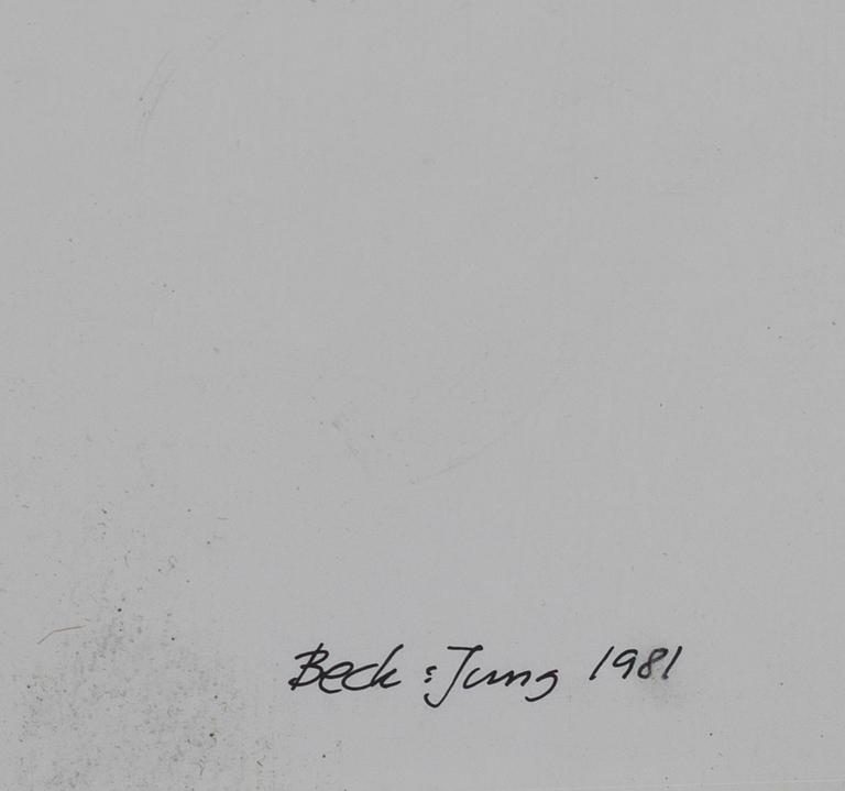 BECK & JUNG (HOLGER BÄCKSTRÖM & BO LJUNGBERG), signerad, numrerad 40/100 och daterad- 1981.