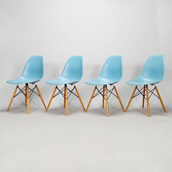 Charles & Ray Eames, four 'DWS' chairs for Vitra 2006.
