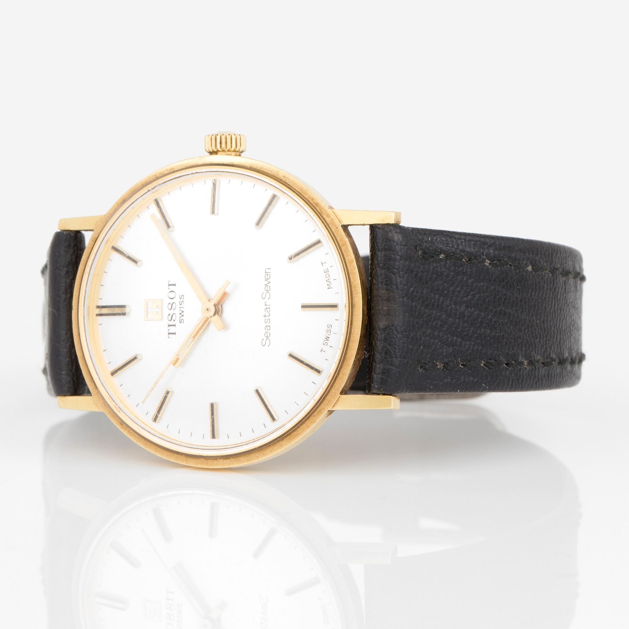 ARMBANDSUR, guld,  Tissot, 'Seastar Seven', 1900-talets andra hälft.