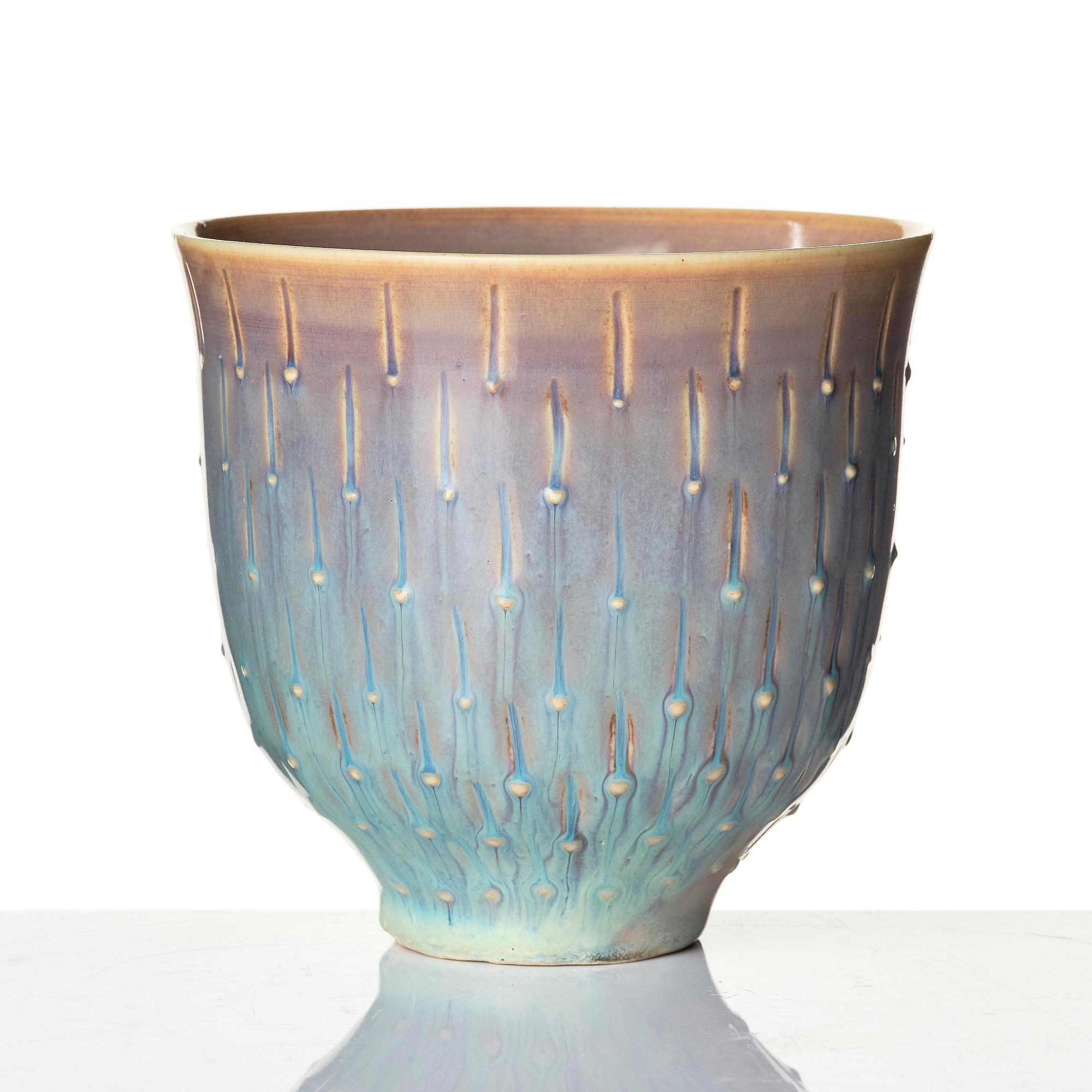 Stig Lindberg, a stoneware vase, Gustavsberg Studio 1944.