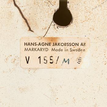 Hans-Agne Jakobsson, vägglampa, modell V155/M, Markaryd 1960-tal.