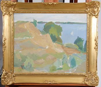 RUDBERG, GUSTAV. Olja på duk.