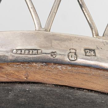 Adolf Fredrik Ekeberg, coaster, silver, Gothenburg 1806, Empire.