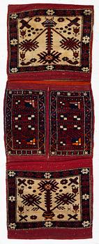 A semi-antique saddlebag, Soma/Bergama area, Western Anatolia, c. 124 x 46 cm.