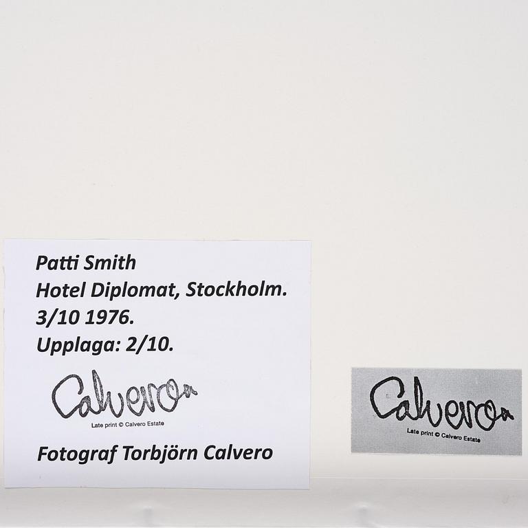 Torbjörn Calvero, "Patti Smith, Stockholm, 3 oktober 1976".