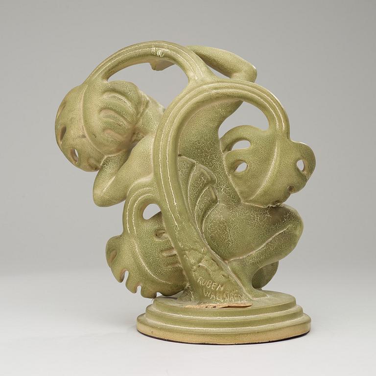 A Ruben Wallström glazed ceramic sculpture, Gefle, 1920's-30's.